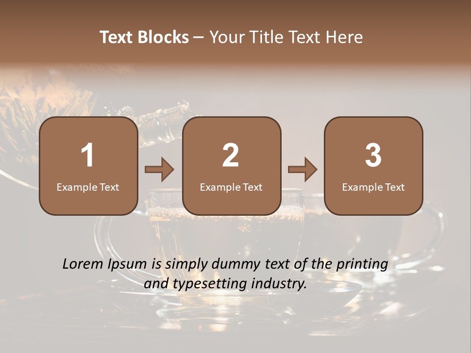 Close Up Cup Green PowerPoint Template