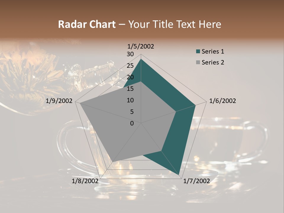 Close Up Cup Green PowerPoint Template