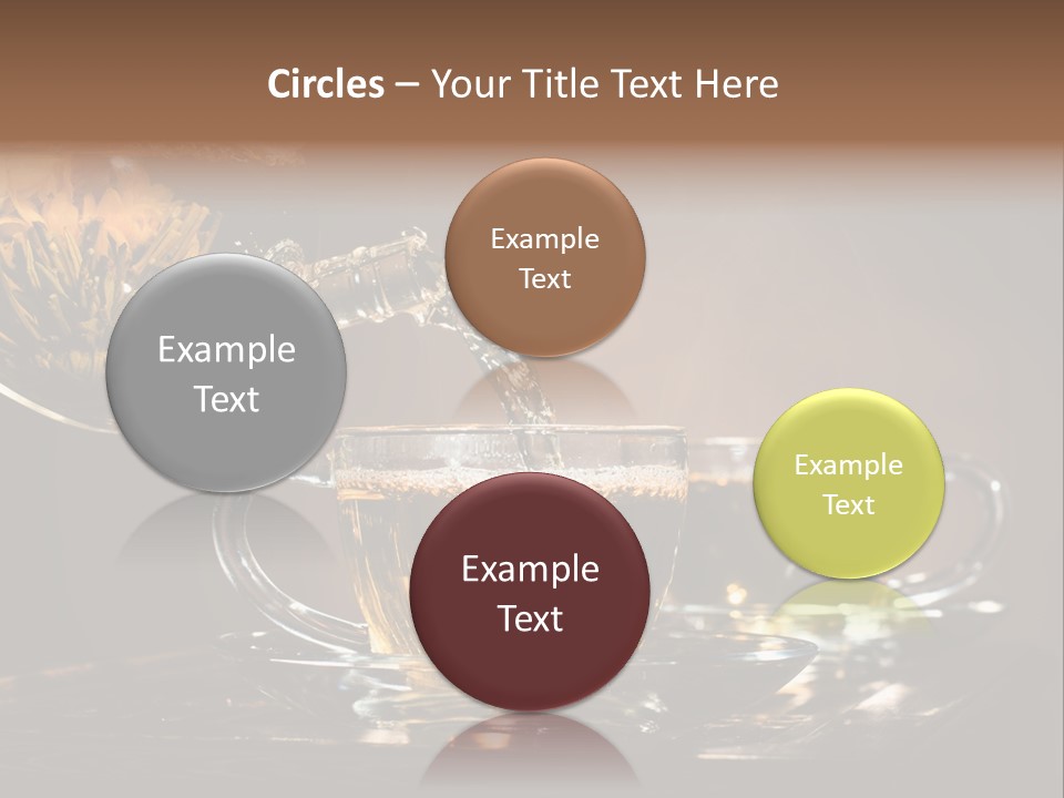 Close Up Cup Green PowerPoint Template