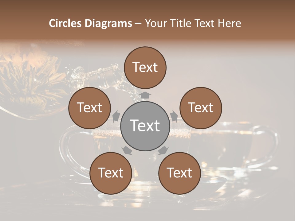 Close Up Cup Green PowerPoint Template