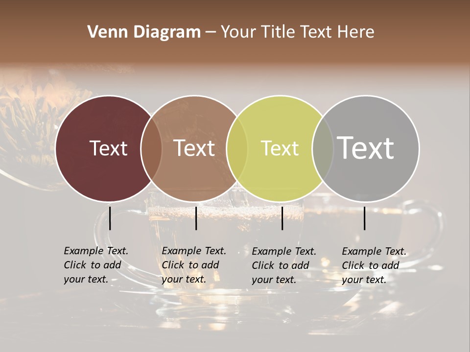 Close Up Cup Green PowerPoint Template