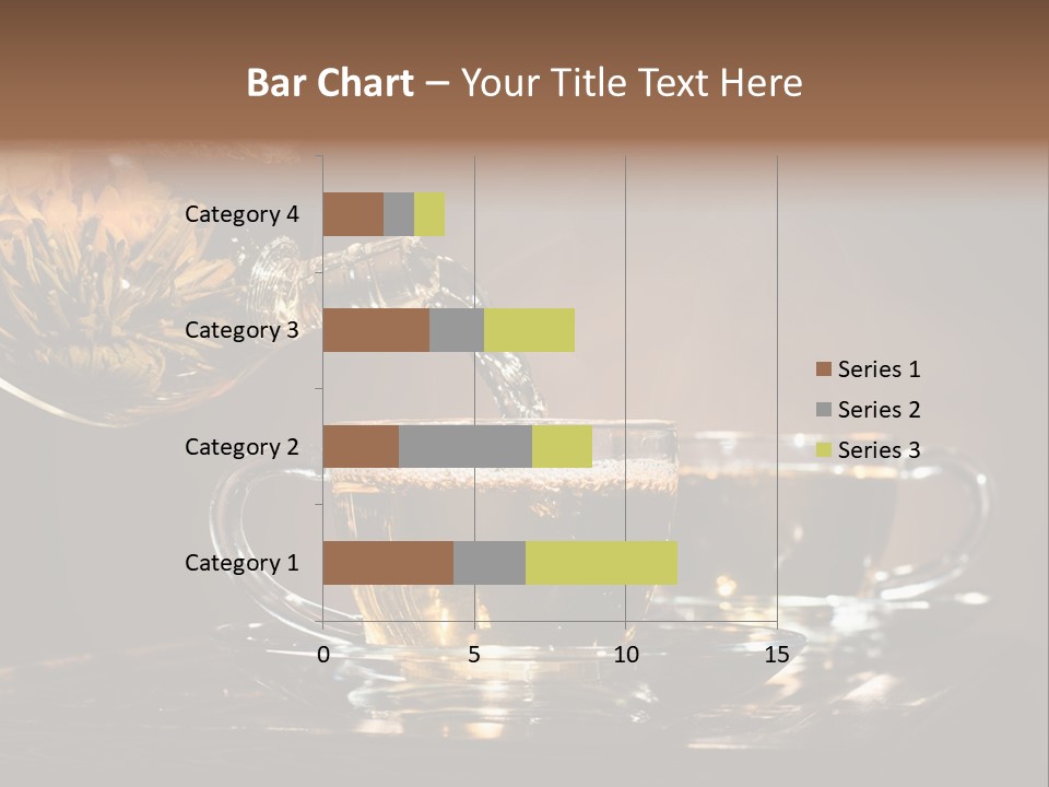 Close Up Cup Green PowerPoint Template