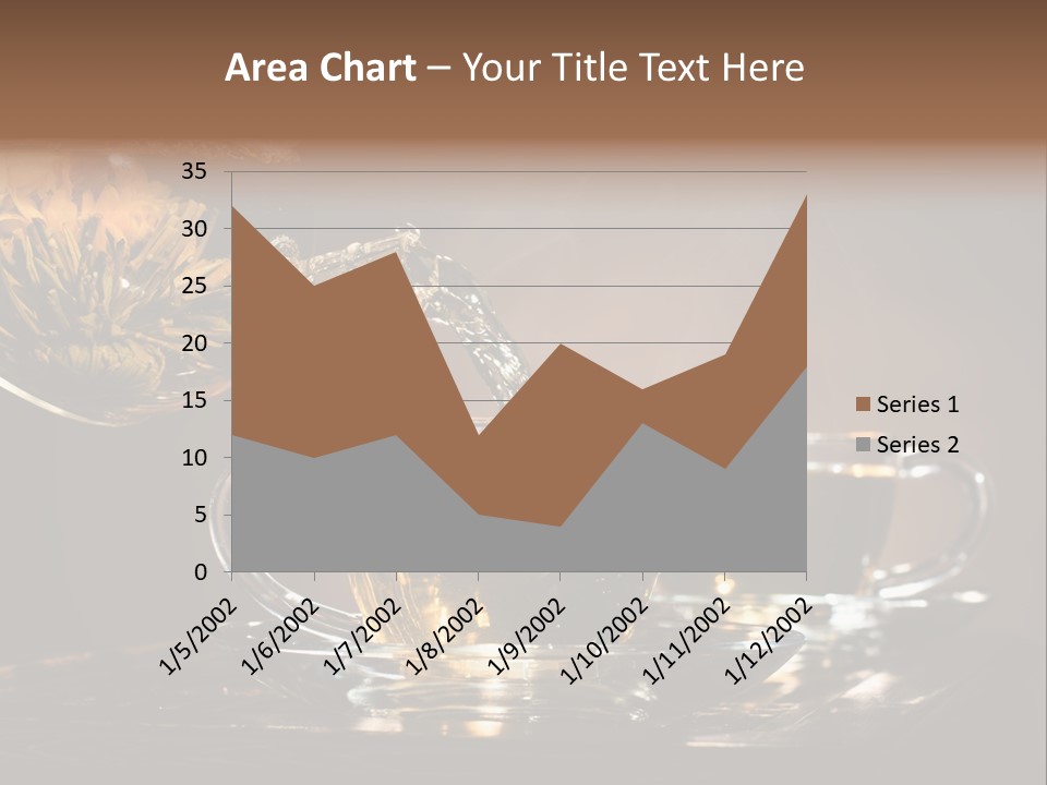 Close Up Cup Green PowerPoint Template