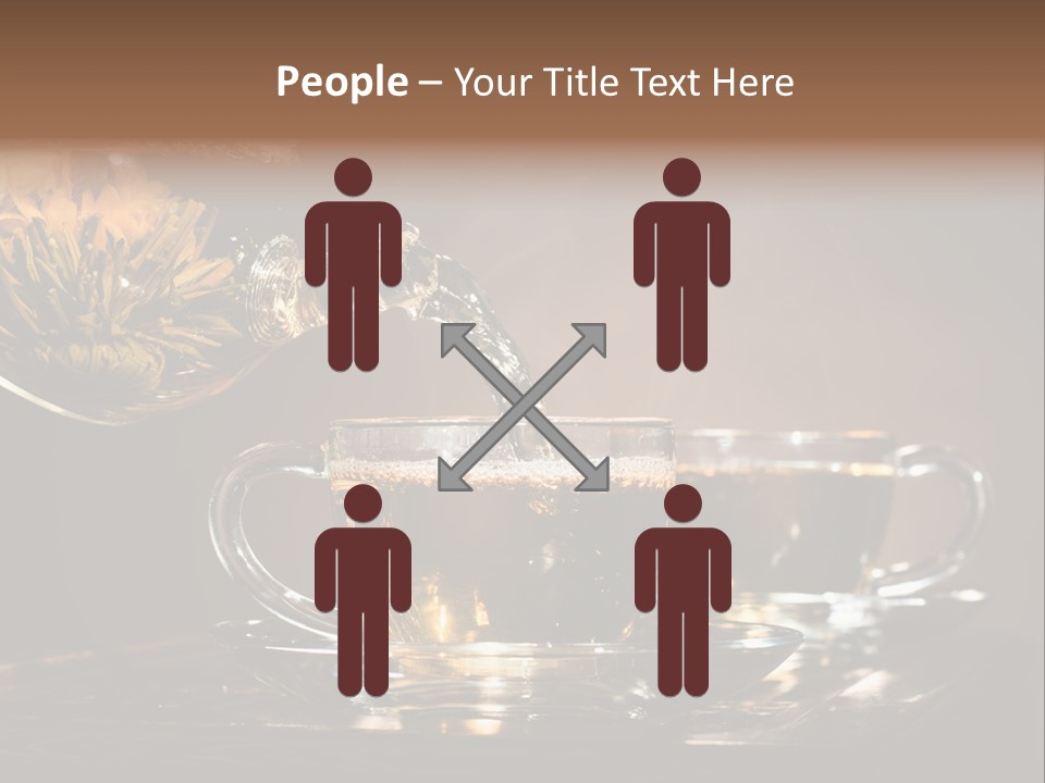 Close Up Cup Green PowerPoint Template