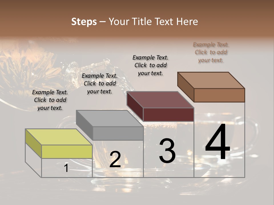 Close Up Cup Green PowerPoint Template