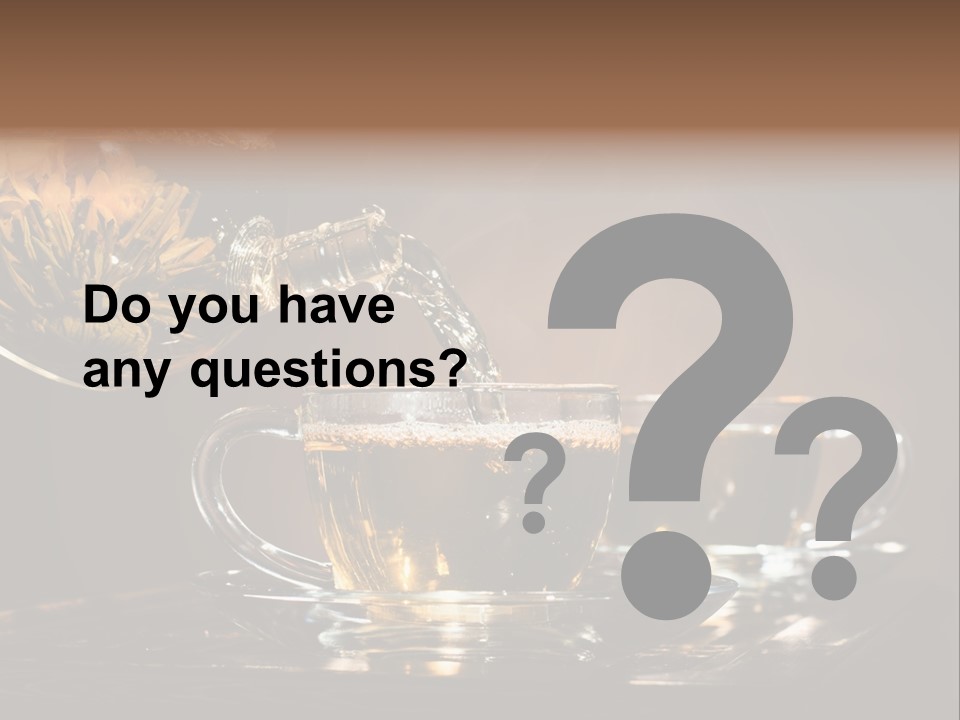 Close Up Cup Green PowerPoint Template