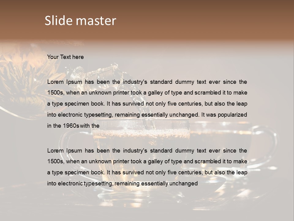 Run Beautiful Brown PowerPoint Template