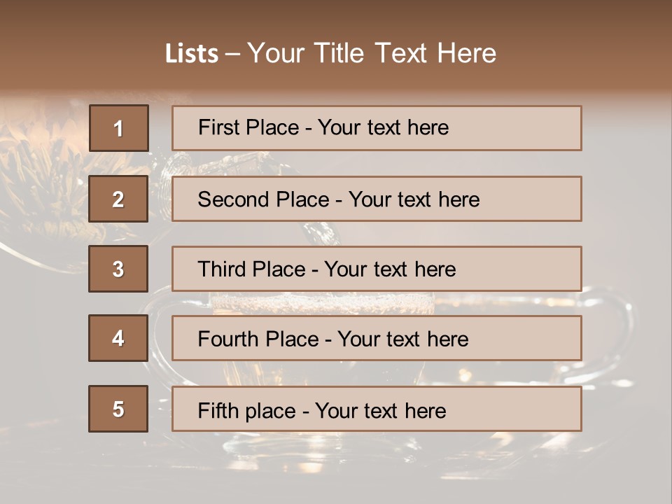 Run Beautiful Brown PowerPoint Template