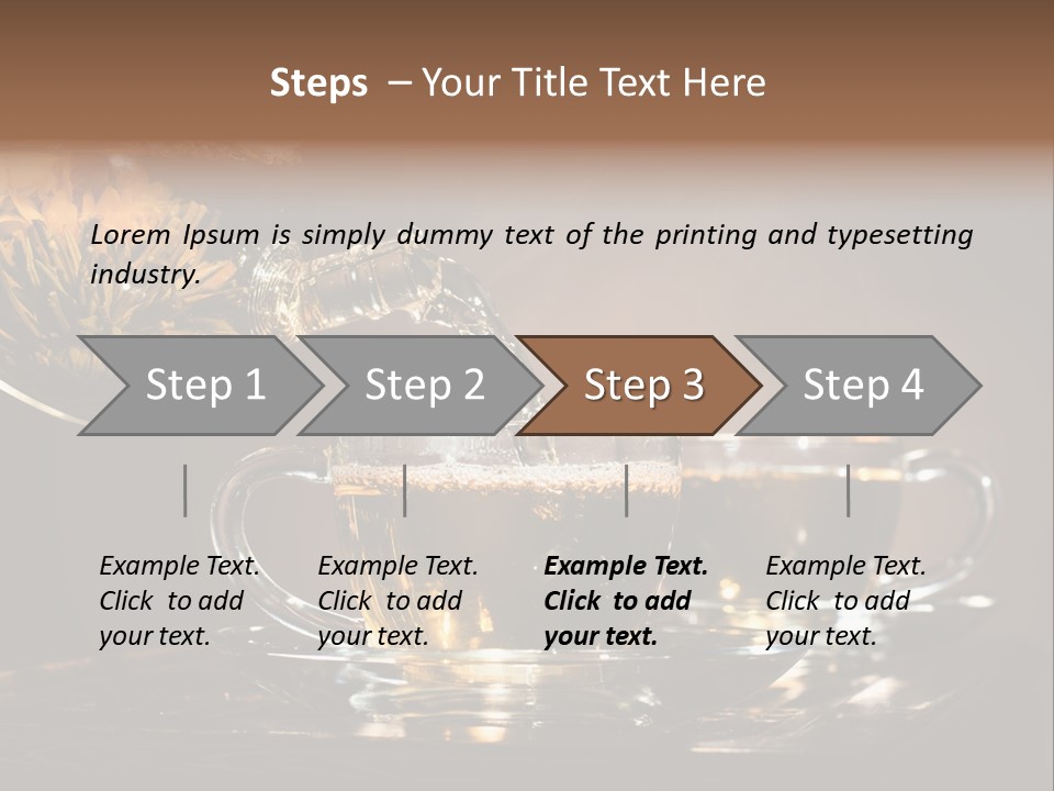 Run Beautiful Brown PowerPoint Template