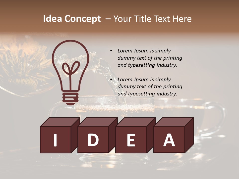 Run Beautiful Brown PowerPoint Template