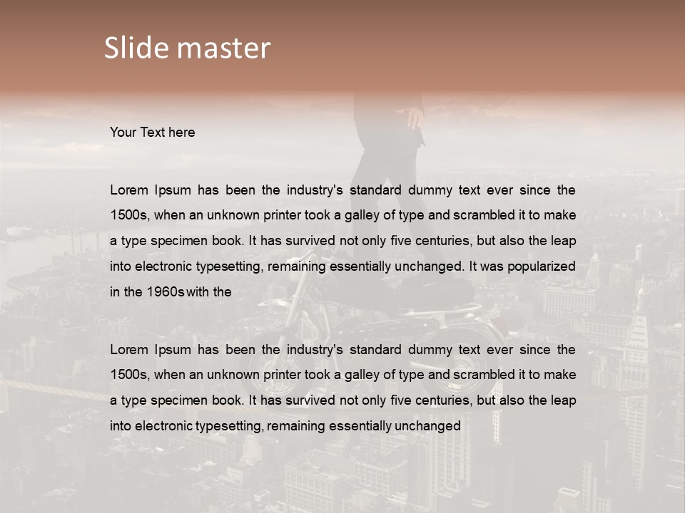 Walk Fear Dangerous PowerPoint Template