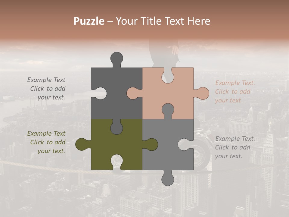 Walk Fear Dangerous PowerPoint Template