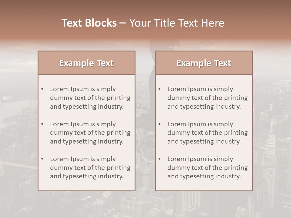 Walk Fear Dangerous PowerPoint Template