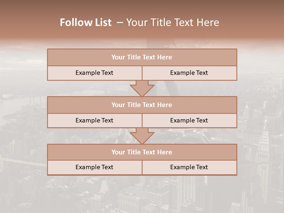 Walk Fear Dangerous PowerPoint Template