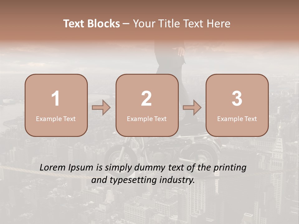 Walk Fear Dangerous PowerPoint Template