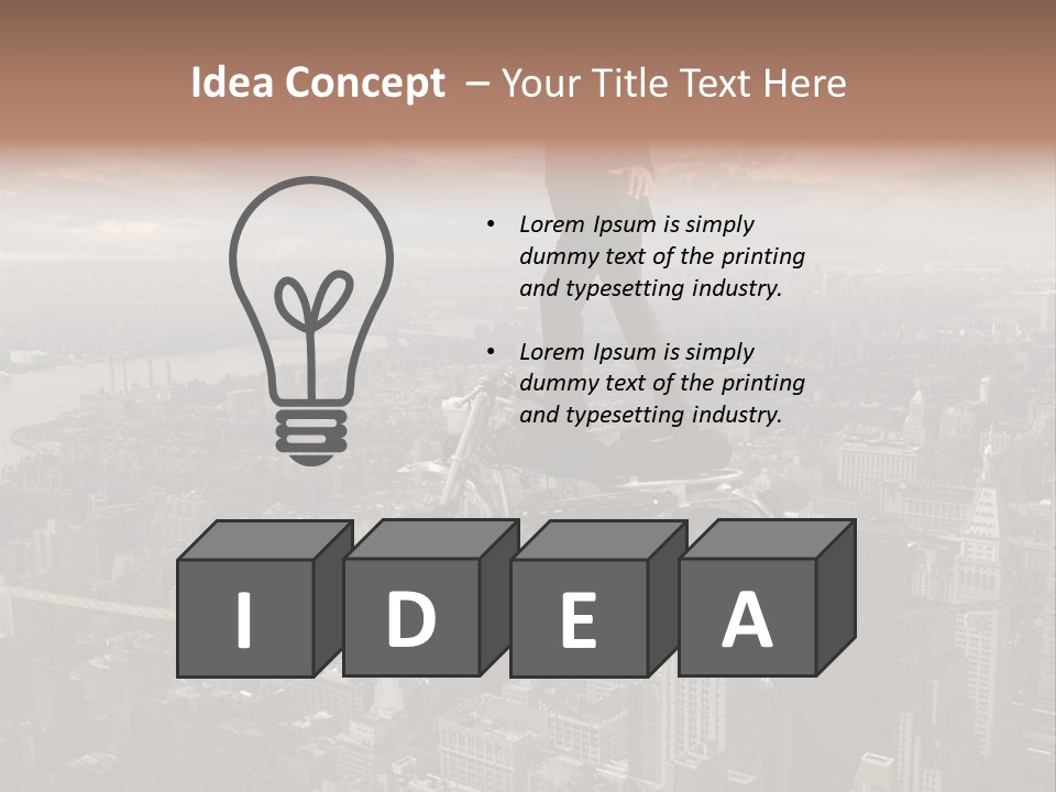 Walk Fear Dangerous PowerPoint Template