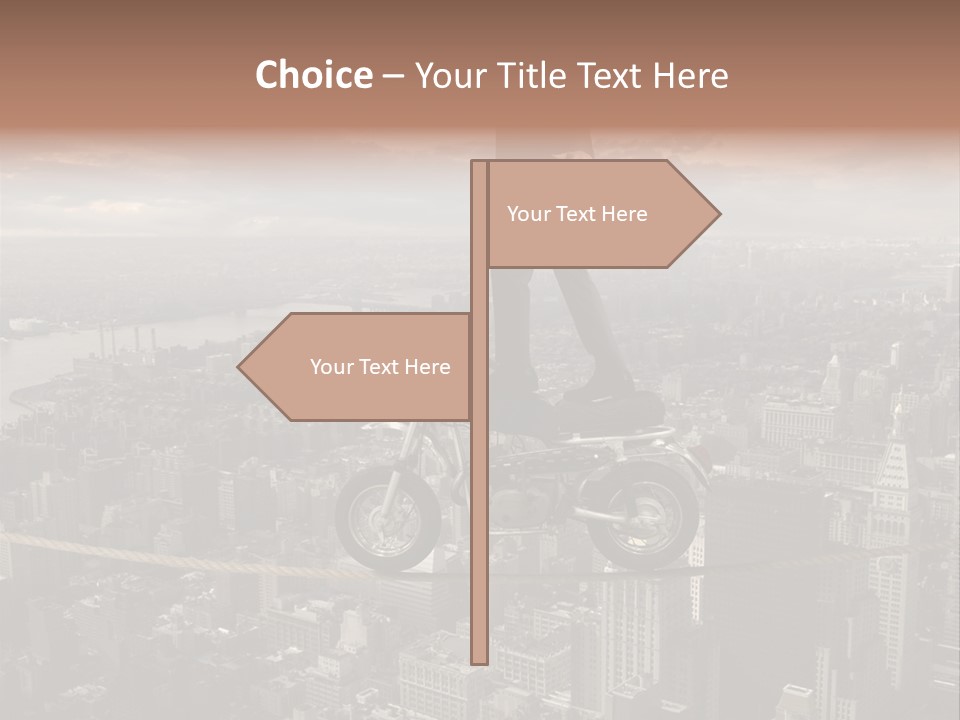 Walk Fear Dangerous PowerPoint Template