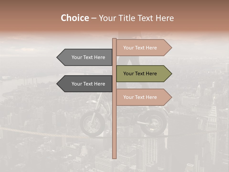 Walk Fear Dangerous PowerPoint Template