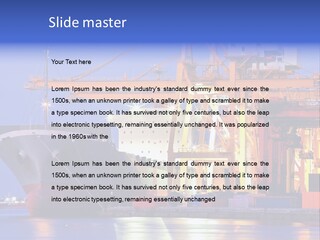 Bangkok Transport Shipyard PowerPoint Template