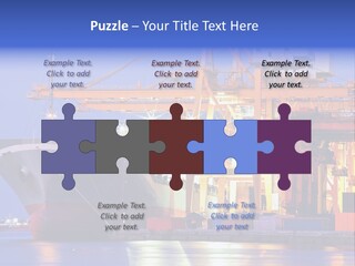 Bangkok Transport Shipyard PowerPoint Template