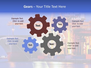 Bangkok Transport Shipyard PowerPoint Template