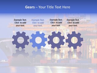 Bangkok Transport Shipyard PowerPoint Template