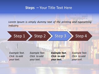 Bangkok Transport Shipyard PowerPoint Template