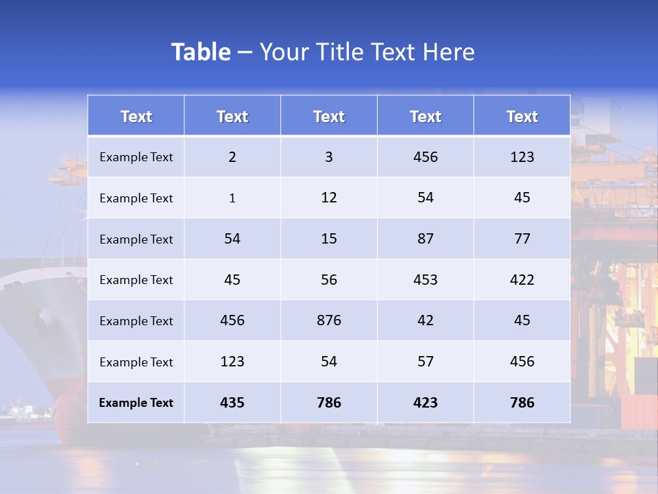 Bangkok Transport Shipyard PowerPoint Template