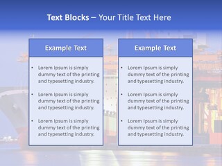 Bangkok Transport Shipyard PowerPoint Template