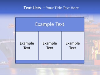 Bangkok Transport Shipyard PowerPoint Template
