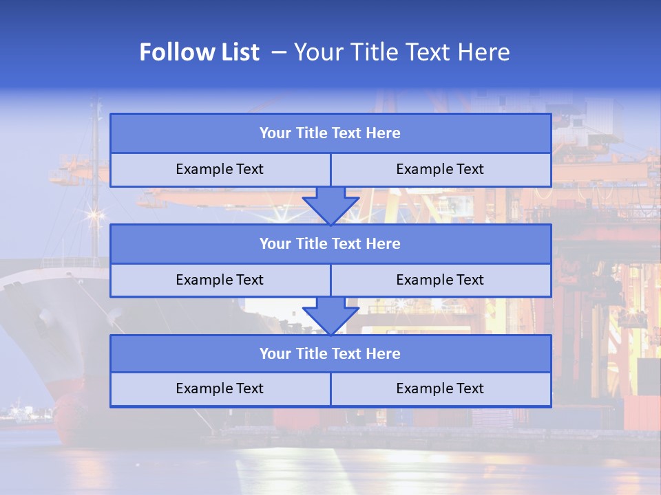 Bangkok Transport Shipyard PowerPoint Template