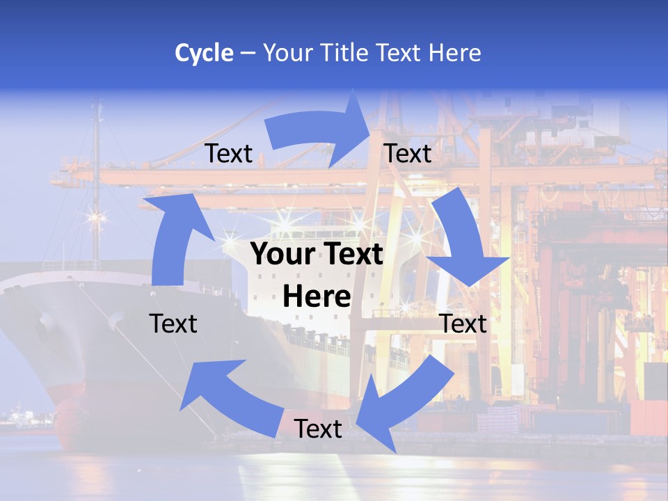 Bangkok Transport Shipyard PowerPoint Template