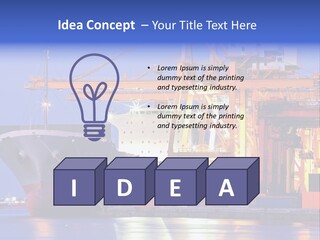 Bangkok Transport Shipyard PowerPoint Template