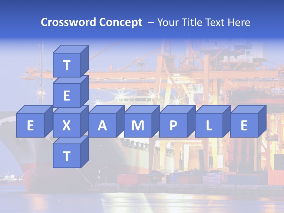 Bangkok Transport Shipyard PowerPoint Template