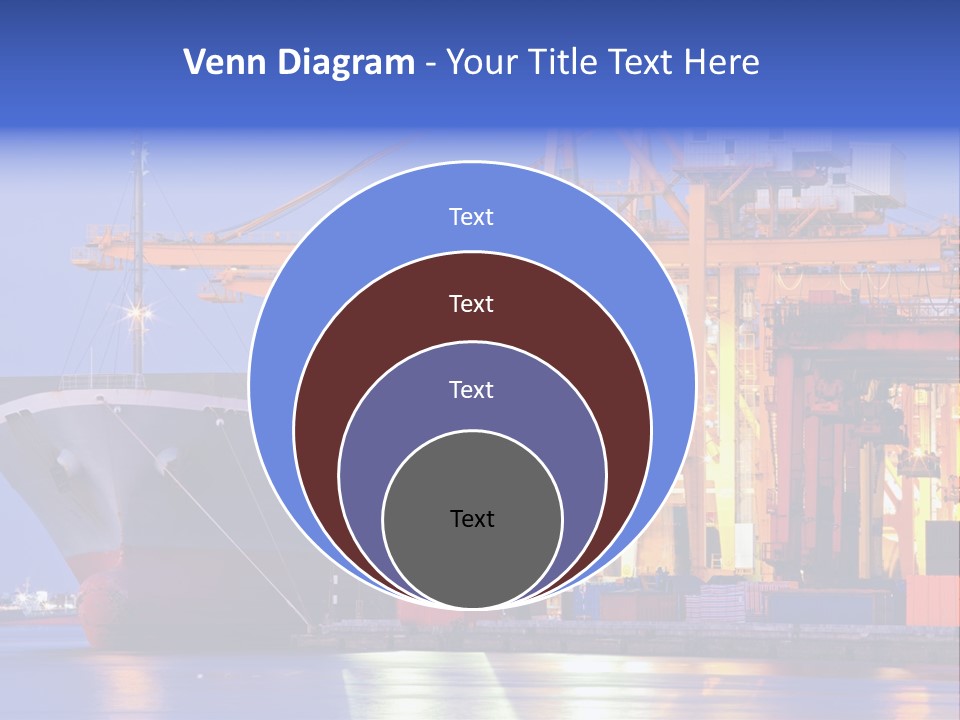 Bangkok Transport Shipyard PowerPoint Template