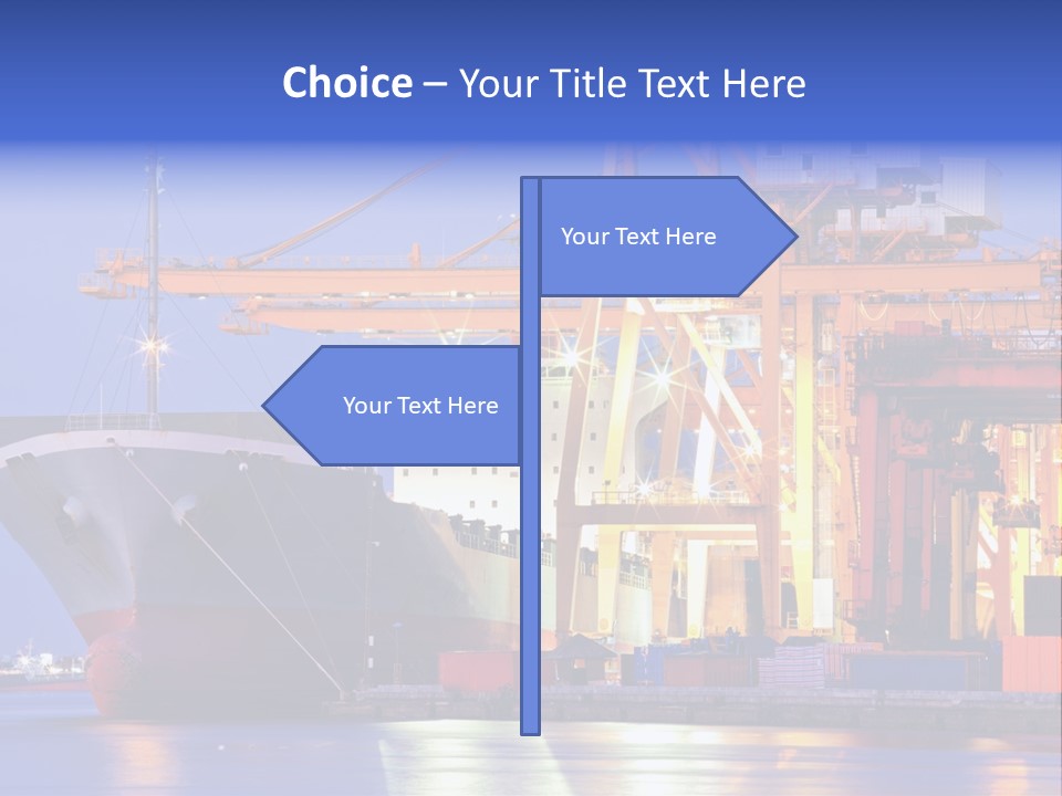 Bangkok Transport Shipyard PowerPoint Template
