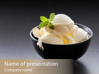 Creamy Bowl Fresh PowerPoint Template
