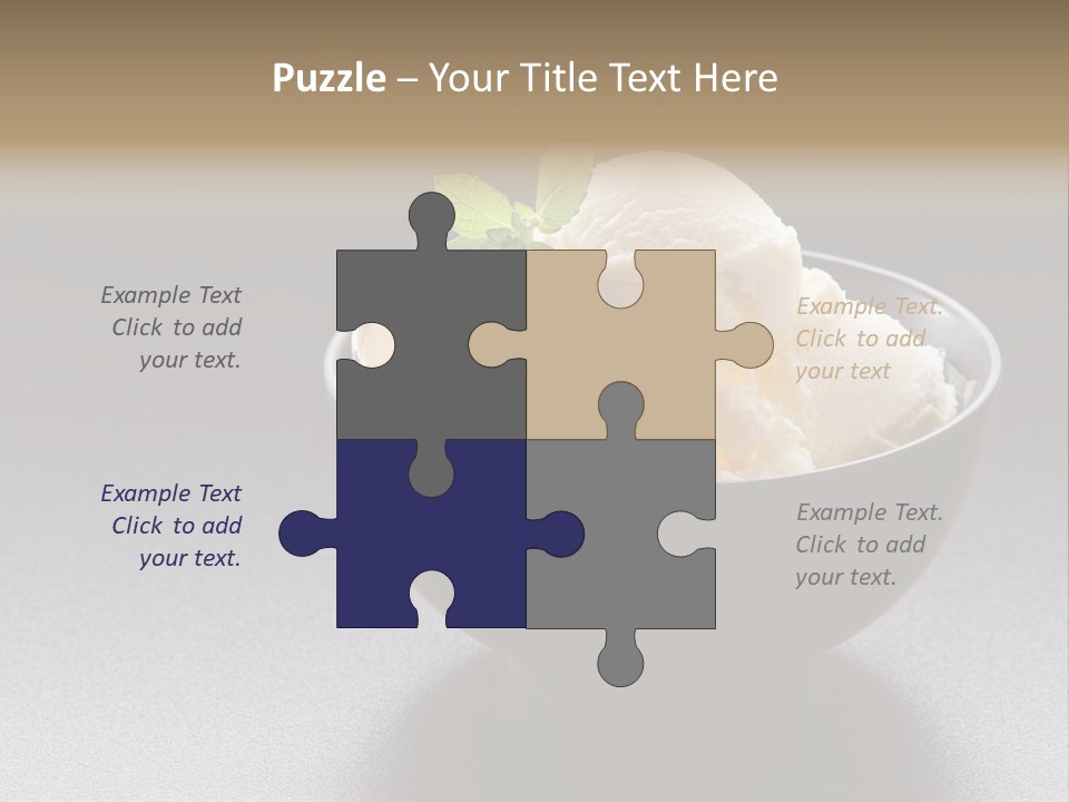 Creamy Bowl Fresh PowerPoint Template