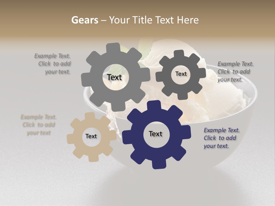 Creamy Bowl Fresh PowerPoint Template