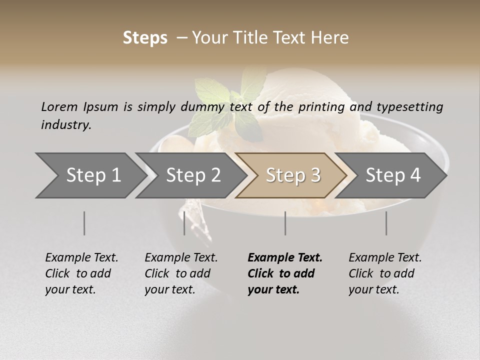 Creamy Bowl Fresh PowerPoint Template