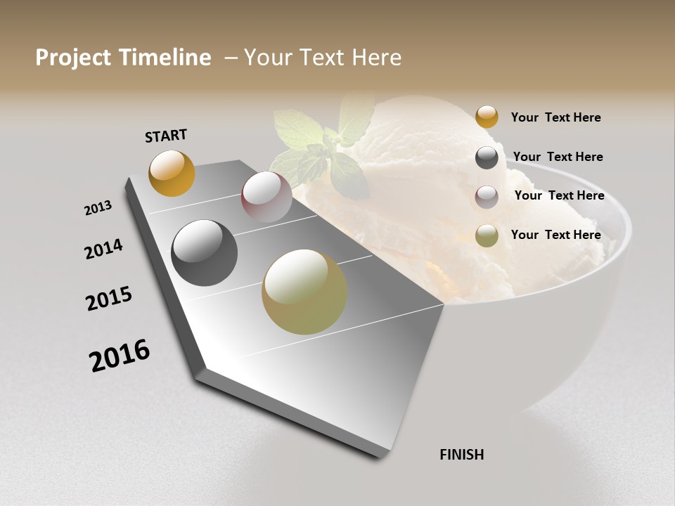 Creamy Bowl Fresh PowerPoint Template