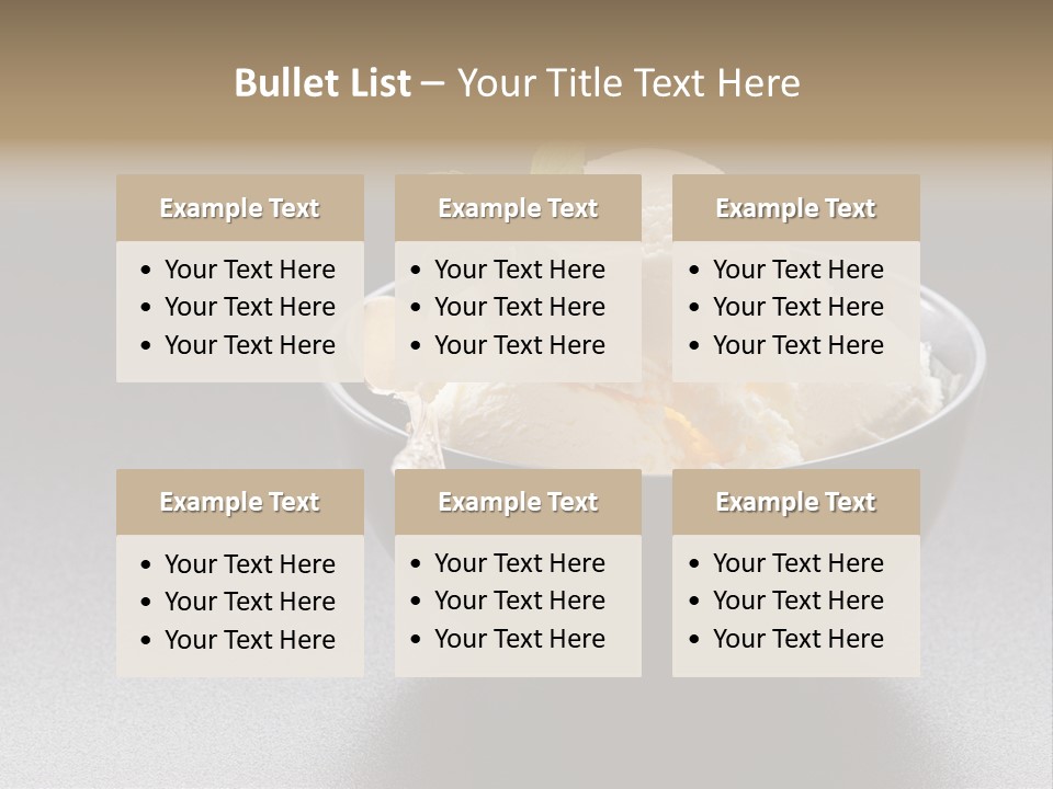 Creamy Bowl Fresh PowerPoint Template