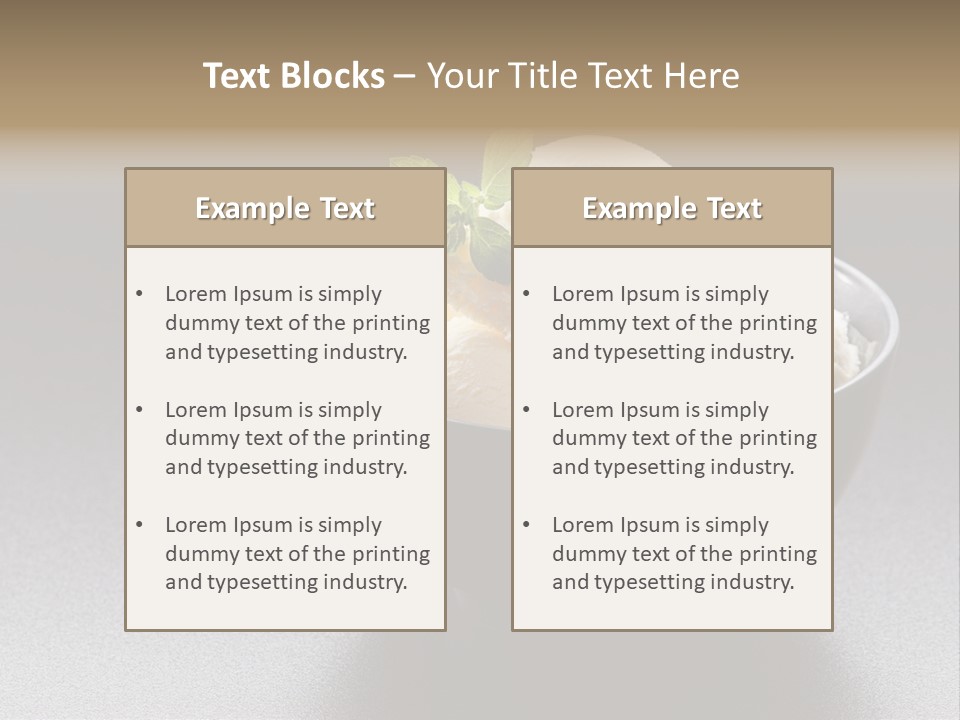 Creamy Bowl Fresh PowerPoint Template