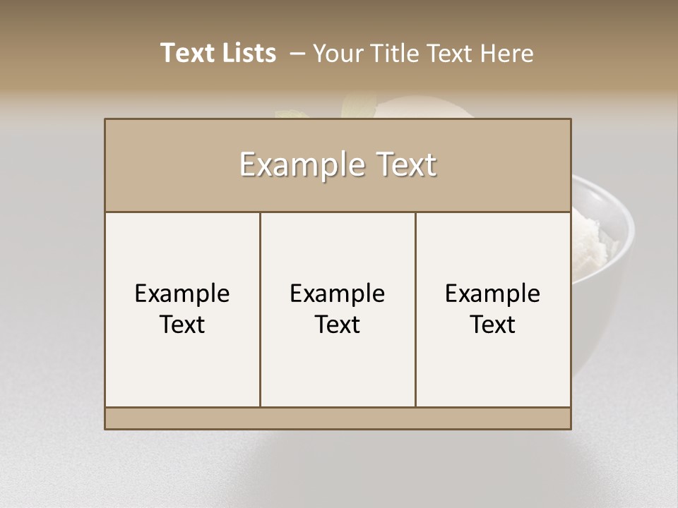 Creamy Bowl Fresh PowerPoint Template