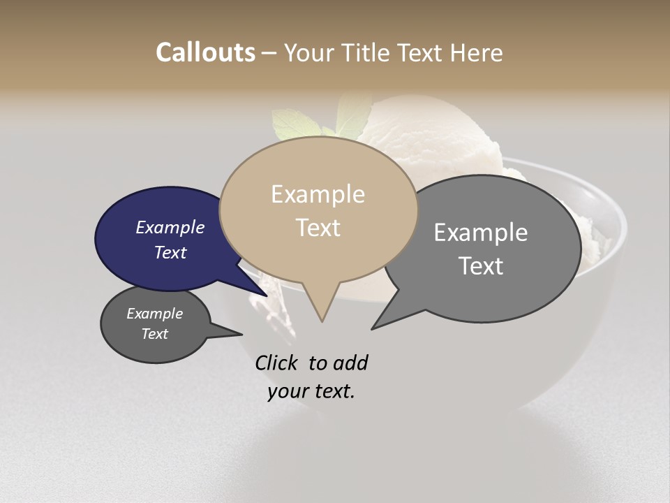 Creamy Bowl Fresh PowerPoint Template