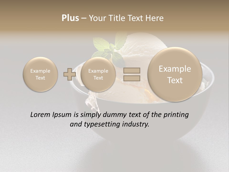 Creamy Bowl Fresh PowerPoint Template