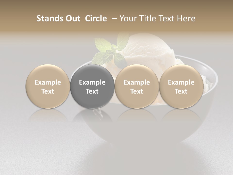 Creamy Bowl Fresh PowerPoint Template