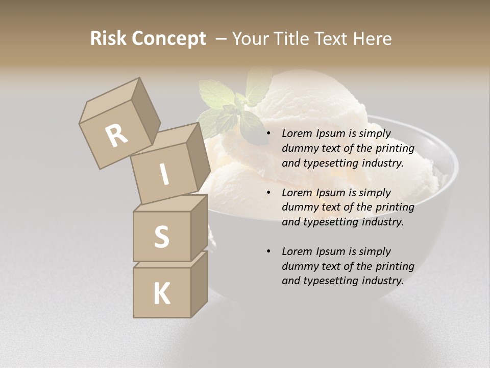 Creamy Bowl Fresh PowerPoint Template