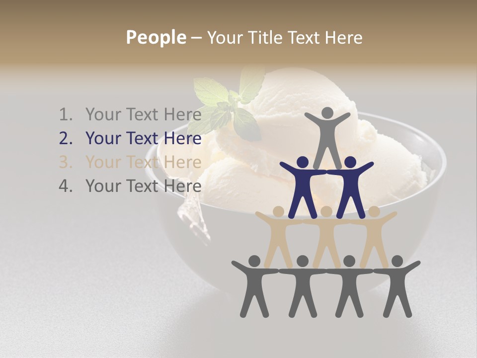 Creamy Bowl Fresh PowerPoint Template