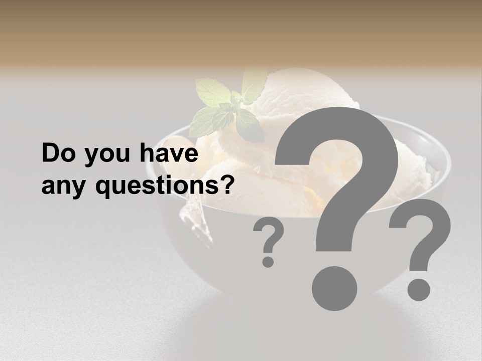 Creamy Bowl Fresh PowerPoint Template